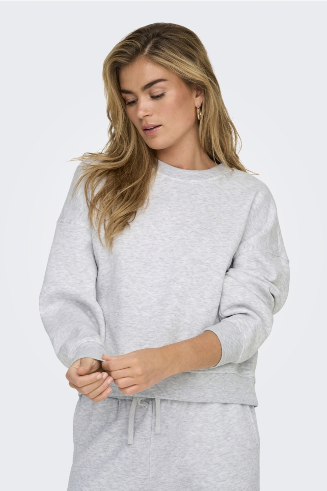 ONLBEST LIFE L/S CREW NECK SWT NOOS 15338727 LIGHT GREY MELANGE